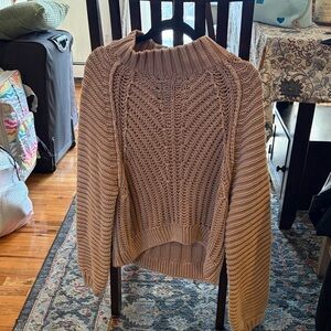Free people sweater Chunky Knit Women's Sweater in Taupe